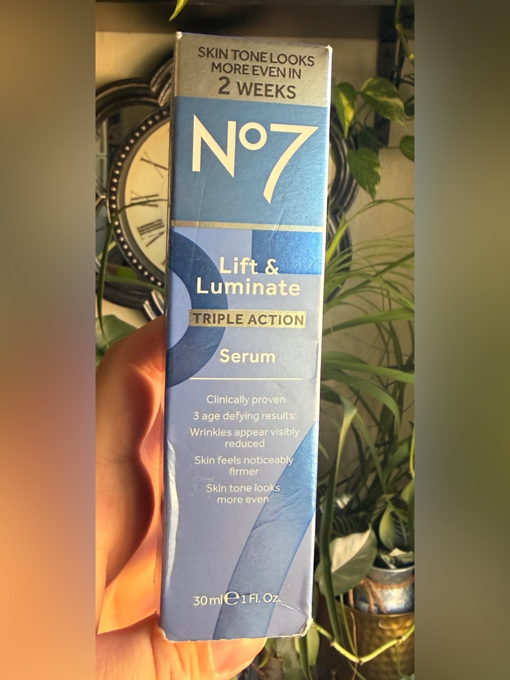 No7 Lift & Luminate Triple Action Serum - Blue